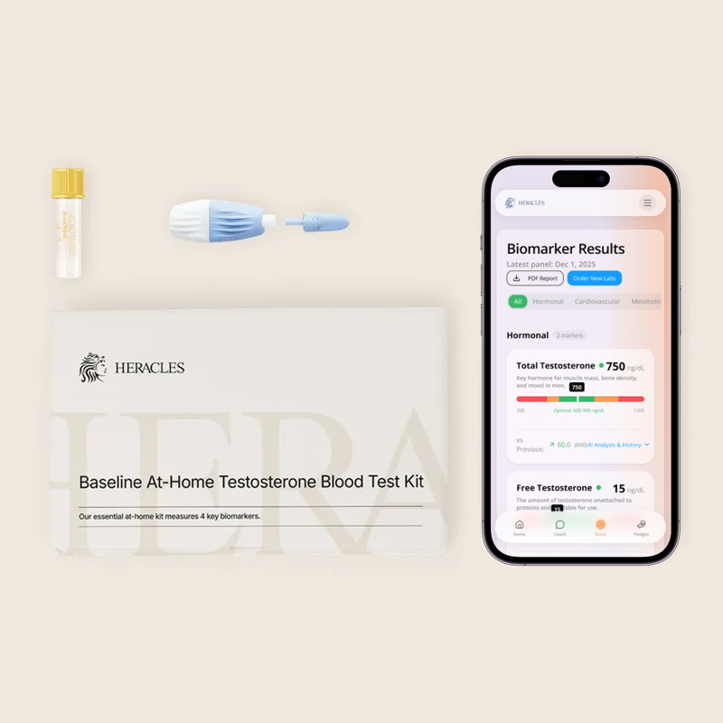 Heracles biomarker results app screen
